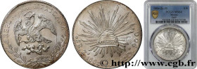 MEXICO
Type : 8 Reales 
Date : 1884 
Mint name / Town : Zacatecas 
Metal : silver 
Millesimal fineness : 900  ‰
Diameter : 39,5  mm
Orientation dies :...