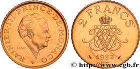 MONACO - PRINCIPALITY OF MONACO - RAINIER III
Type : Essai 2 Francs en or 
Date : 1982 
Mint name / Town : Paris 
Quantity minted : 1000 
Metal : gold...