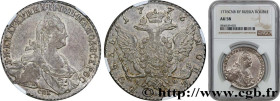 RUSSIA - CATHERINE II
Type : Rouble 
Date : 1776 
Mint name / Town : Saint-Pétersbourg 
Quantity minted : 2600000 
Metal : silver 
Millesimal fineness...