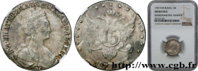RUSSIA - CATHERINE II
Type : 15 Kopeck 
Date : 1781 
Mint name / Town : Saint-Pétersbourg 
Quantity minted : 2500400 
Metal : silver 
Millesimal finen...