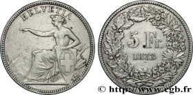 SWITZERLAND
Type : 5 Francs Helvetia assise à l’écu 
Date : 1873 
Mint name / Town : Berne 
Quantity minted : 30500 
Metal : silver 
Millesimal finene...