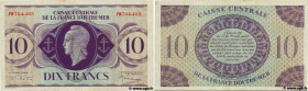 Country : FRENCH EQUATORIAL AFRICA 
Face Value : 10 Francs 
Date : (1943) 
Period/Province/Bank : Caisse Centrale de la France d'Outre-Mer 
Catalogue ...
