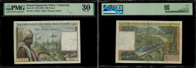 Country : FRENCH EQUATORIAL AFRICA 
Face Value : 500 Francs 
Date : (1957) 
Period/Province/Bank : Institut d'émission de l'A.E.F. et du Cameroun 
Cat...