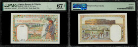 Country : ALGERIA 
Face Value : 50 Francs 
Date : 01 mars 1945 
Period/Province/Bank : Banque de l'Algérie 
Catalogue reference : P.87 
Additional ref...