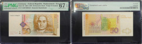 Country : GERMAN FEDERAL REPUBLIC 
Face Value : 50 Deutsche Mark Remplacement 
Date : 02 janvier 1996 
Period/Province/Bank : Deutsche Bundesbank 
Cat...