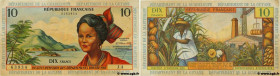 Country : FRENCH ANTILLES 
Face Value : 10 Francs 
Date : (1964) 
Period/Province/Bank : Institut d'Émission des Départements d'Outre-Mer 
Catalogue r...