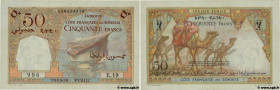 Country : DJIBOUTI 
Face Value : 50 Francs 
Date : (1952) 
Period/Province/Bank : Trésor Public. Côte Française des Somalis 
Catalogue reference : P.2...