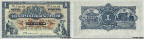 Country : SCOTLAND 
Face Value : 1 Pound 
Date : 01 octobre 1949 
Period/Province/Bank : Royal Bank of Scotland 
Catalogue reference : P.322b 
Alphabe...