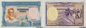 Country : SPAIN 
Face Value : 25 Pesetas 
Date : 31 août 1936 
Period/Province/Bank : Banco de Espana 
Catalogue reference : P.87b 
Alphabet - signatu...