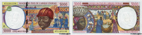Country : CENTRAL AFRICAN STATES 
Face Value : 5000 Francs 
Date : 1995 
Period/Province/Bank : B.E.A.C. 
Department : Cameroun 
Catalogue reference :...