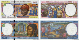 Country : CENTRAL AFRICAN STATES 
Face Value : 5000 et 10000 Francs Lot 
Date : 1999 
Period/Province/Bank : B.E.A.C. 
Department : République Centraf...