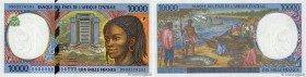 Country : CENTRAL AFRICAN STATES 
Face Value : 10000 Francs 
Date : 1999 
Period/Province/Bank : B.E.A.C. 
Department : Tchad 
Catalogue reference : P...