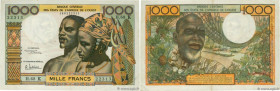 Country : WEST AFRICAN STATES 
Face Value : 1000 Francs 
Date : (1965) 
Period/Province/Bank : B.C.E.A.O. 
Department : Sénégal 
Catalogue reference :...