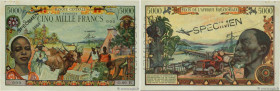 Country : EQUATORIAL AFRICAN STATES (FRENCH) 
Face Value : 5000 Francs Spécimen 
Date : (1963) 
Period/Province/Bank : B.C.E.A.E. 
Department : Républ...