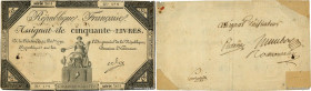 Country : FRANCE 
Face Value : 50 Livres Vérificateur 
Date : 14 décembre 1792 
Period/Province/Bank : Assignats 
Catalogue reference : Ass.39a 
Addit...