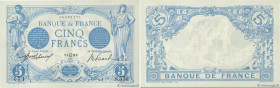 Country : FRANCE 
Face Value : 5 Francs BLEU 
Date : 01 juillet 1912 
Period/Province/Bank : Banque de France, XXe siècle 
Catalogue reference : F.02....
