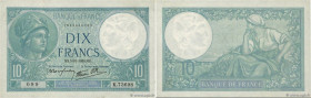 Country : FRANCE 
Face Value : 10 Francs MINERVE modifié 
Date : 05 octobre 1939 
Period/Province/Bank : Banque de France, XXe siècle 
Catalogue refer...