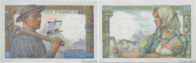 Country : FRANCE 
Face Value : 10 Francs MINEUR 
Date : 19 novembre 1942 
Period/Province/Bank : Banque de France, XXe siècle 
Catalogue reference : F...