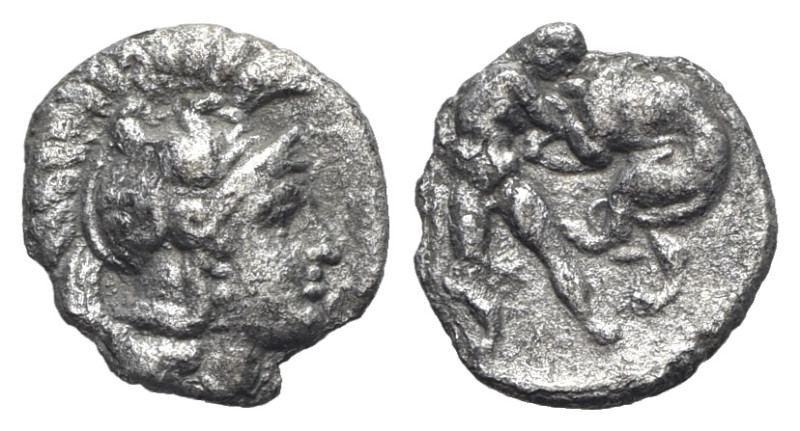 Italy, Southern Apulia, Tarentum, c. 380-325 BC. AR Diobol (12.5mm, 0.89g, 6h). ...