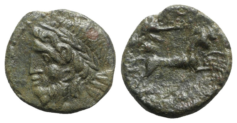 Sicily, Syracuse. Roman rule, after 212 BC. Æ (21mm, 7.37g, 1h). Laureate head o...
