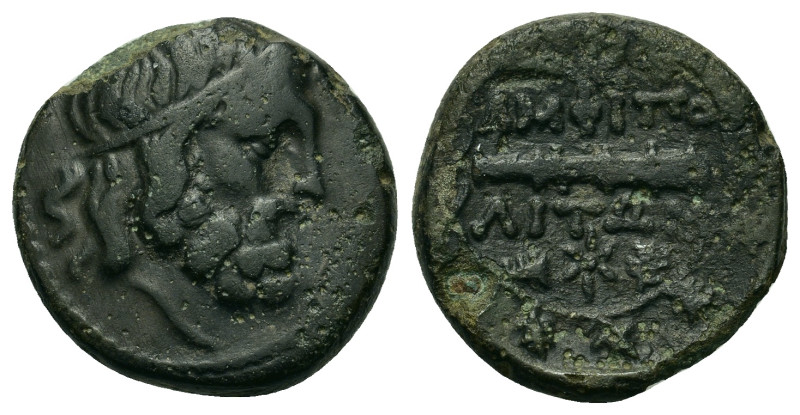 Macedon. Amphipolis. c. 187-168/7 BC. Æ (19,5 mm, 6,00 g.). Head of Philip II to...