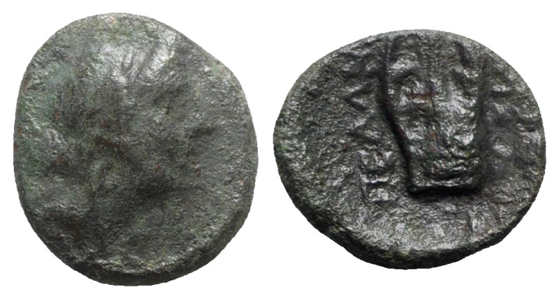 Macedon, Pella, c. 187-168/7 BC. Æ (18mm, 6.13g, 3h). Laureate head of Apollo r....