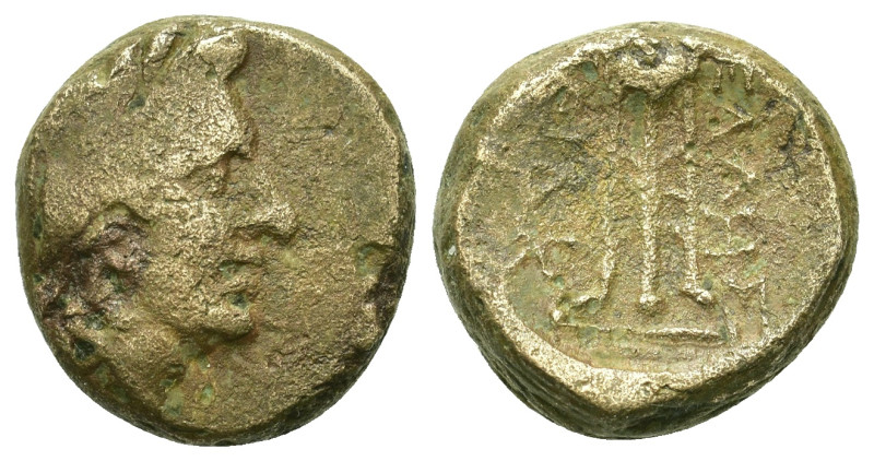 Macedon, Pella, c. 187-168/7 BC. Æ (15,2mm, 6.51g). Laureate head of Apollo r. R...