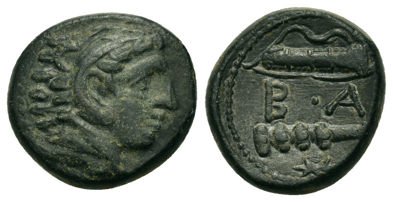 Kings of Macedon. Alexander III 'the Great' (336-323 BC). Æ (16mm, 5.20g), uncer...
