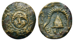 Kings of Macedon. Interregnum (following overthrow of Demetrios Poliorketes). 288-277 BC (15mm, 3.45g). Macedonian sheild with gorgon's head at center...