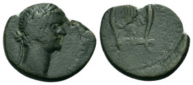 Domitian (81-96). Thrace, Sestus. Æ (16,7mm, 2.68g). Laureate head r. R/ Lyre. RPC II, 359.
