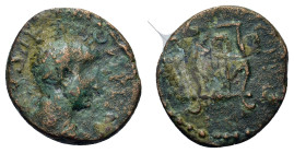 Hadrian (?) (117-138). Thrace, Sestus. Æ (17,4mm, 2.44g). Laureate head r. R/ Lyre. Cf. RPC III, 757.