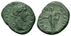 Antoninus Pius (138-161) .Thrace, Philippopolis. Æ (18,8mm, 3.72g). Laureate head r. R/ Homonoia standing to left, holding phiale and cornucopia; to l...