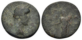 Antoninus Pius (138-161). Corinth. Æ (21mm, 5.75g). ANTONINVS AVG PIVS; laureate head of Antoninus Pius, r. R/ C L I COR; Concordia/Homonoia (or Fortu...