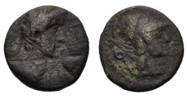 Antoninus Pius (138-161). Lycaonia, Iconium. Æ (17mm, 3.60g). Laureate and draped bust of Antoninus Pius r. R/ Helmeted head of Athena r. RPC IV.3 onl...