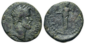 Antoninus Pius (138-161) . Uncertain mint. Æ (18,5mm, 4.5g). Laureate head r. R/ Athena standing l.