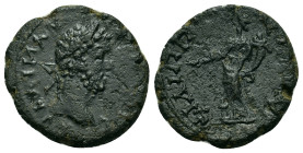 Commodus, (177-192). Thrace, Philippopolis. Æ (18,5mm, 3.9g). Laureate, draped and cuirassed bust r. Homonoia standing l., holding patera over altar, ...