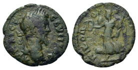 Septimius Severus (193-211). Moesia Inferior, Nicopolis. Æ (16,2mm, 2.1g). Laureate head r. R/ Nike advancing l., holding wreath and palm. Varbanov 24...