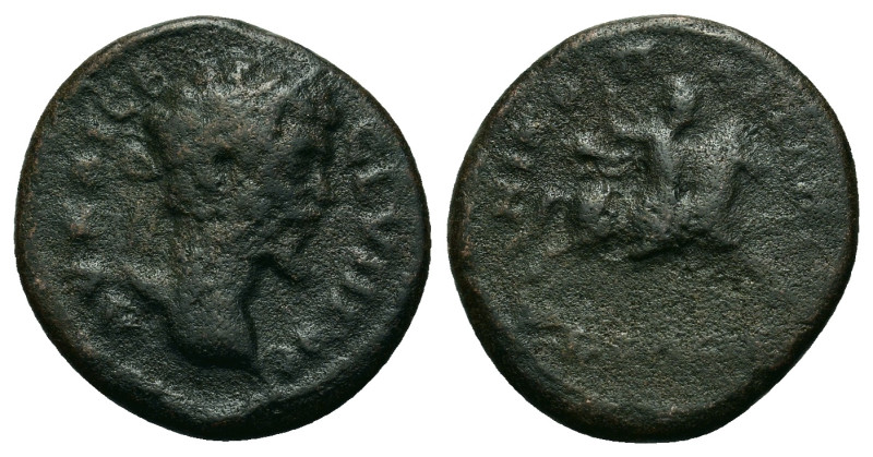 Septimius Severus (193-211). Moesia Inferior, Nicopolis. Æ (16,3mm, 2.3g). Laure...