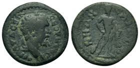 Septimius Severus (193-211). Lydia, Saitta. Æ (19mm, 3.43g). Laureate head r. R/ Hercules standing r. SNG München 442.