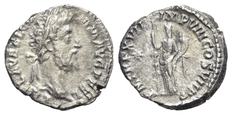 Commodus (177-192). AR Denarius (17mm, 2.08g, 6h). Rome, AD 192. Laureate head r...