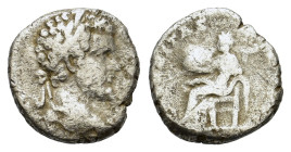 Septimius Severus (193-211). AR Denarius (15,5mm, 2.7g). Rome, 194. Laureate head r. R/ Securitas seated l., holding globe in r. hand. RIC IV 56.