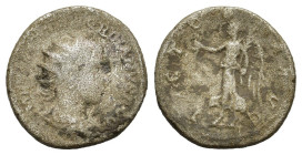Gordian III (238-244). AR Antoninianus (21mm, 4.50g). Rome, AD 238. Radiate, draped and cuirassed bust r., seen from behind. R/ Victory advancing l., ...