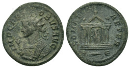 Probus (276-282) Antoninianus (20,5mm 3.60 g.) Rome. IMP C P R – OBVS AVG Radiate and cuirassed bust l., holding eagle-tipped sceptre and wearing impe...