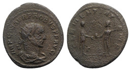 Probus (276-282). Radiate (21.5mm, 3.97g, 6h). Tripolis, AD 276. Radiate, draped and cuirassed bust r. R/ Emperor standing r., holding eagle-tipped sc...