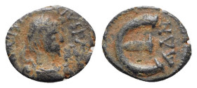 Anastasius I (491-518). Æ 5 Nummi (15.5mm, 1.48g, 6h). Antioch. Diademed, draped and cuirassed bust r. R/ Large Є; AΔN upwards to r. Cf. Sear 53. Good...