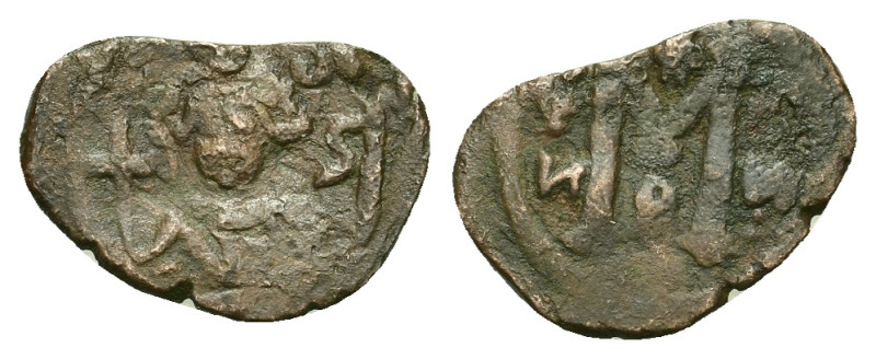 Constans II (641-688). Æ 40 Nummi (23,5mm, 3.3g). Constantinople, Uncertain year...