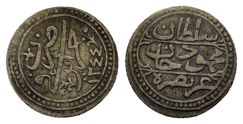 Ottoman Empire. Algeria. Mahmud II (AH 1223-1255/AD 1808-1839), BI 5 Asper. (20,...