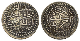 Ottoman Empire. Algeria. Mahmud II (AH 1223-1255/AD 1808-1839), AR 1 Budju.(28,5mm, 9.85g) Jaza'ir, AH 1240. KM 68.