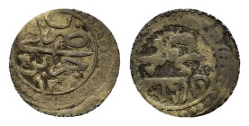 Ottoman Empire. Algeria. Mahmud II (AH 1223-1255/AD 1808-1839), BI 2 Asper. (13,6mm, 0,8g) Jaza'ir, AH 1240. KM 70.