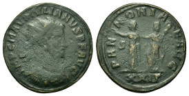Julian of Pannonia (284-285). Replica of Billon aurelianianus (20,4mm, 3.5g). Siscia. Radiate, draped, and cuirassed bust of Julian of Pannonia right....
